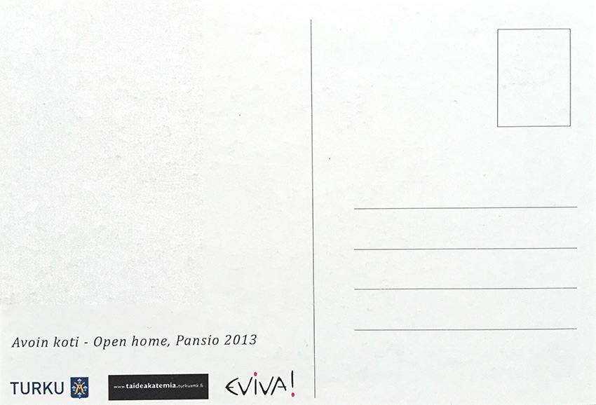 Project OPEN HOME postcard 2013